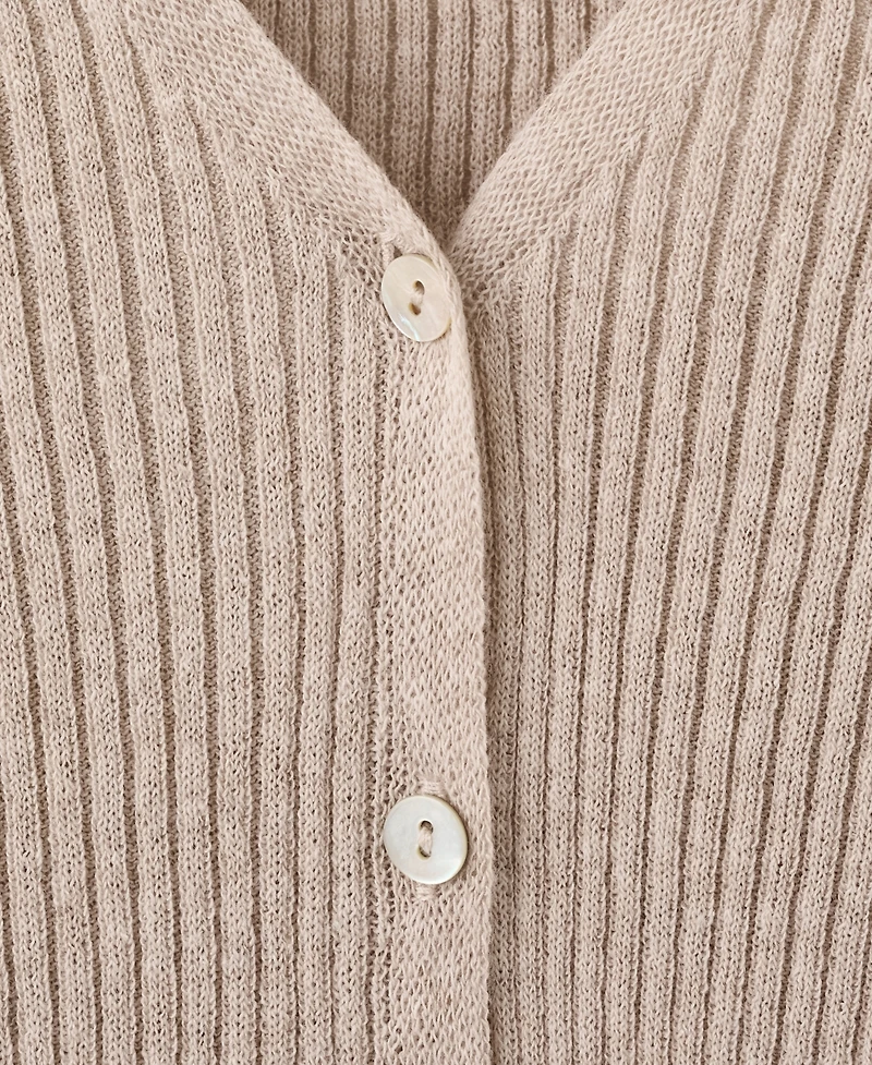 Mango Women's Ruffle Knit Cardigan