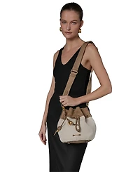Donna Karan New York Weekend Woven Medium Bucket Bag