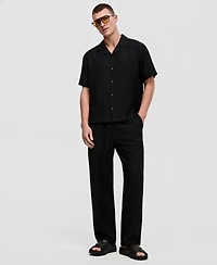 Mode of One Men's Short-Sleeve Relaxed-Fit Crinkled Shirt, Macy's Exclusive
