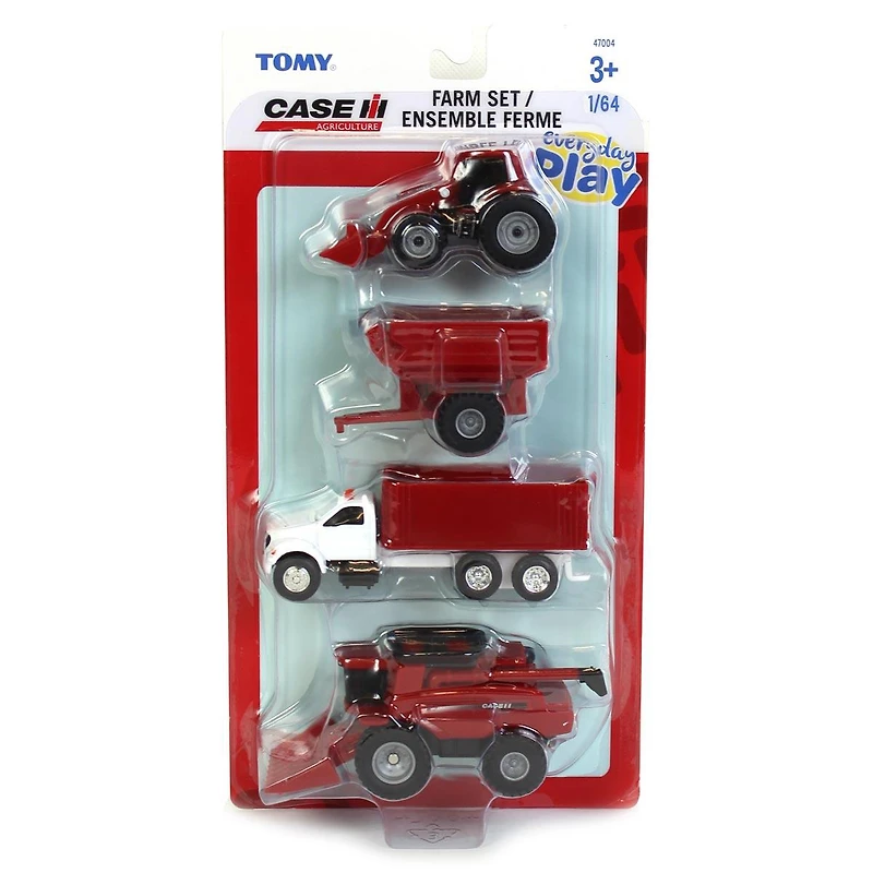 1/64 Ertl Collect N Play Case Ih Harvest 4 Piece Set