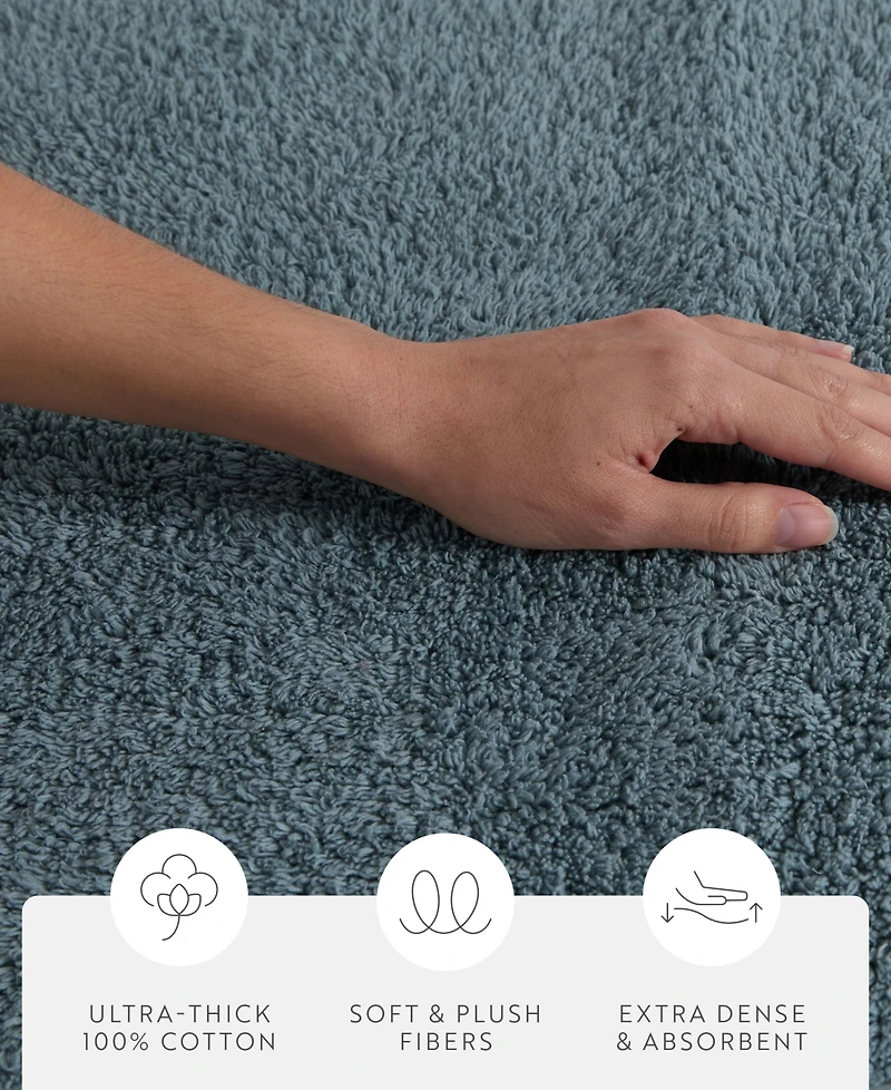 ienjoy Home Reversible Cotton Bath Mat, 34" x 21"