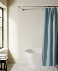 ienjoy Home Cotton Blend Waffle Shower Curtain, 72" x