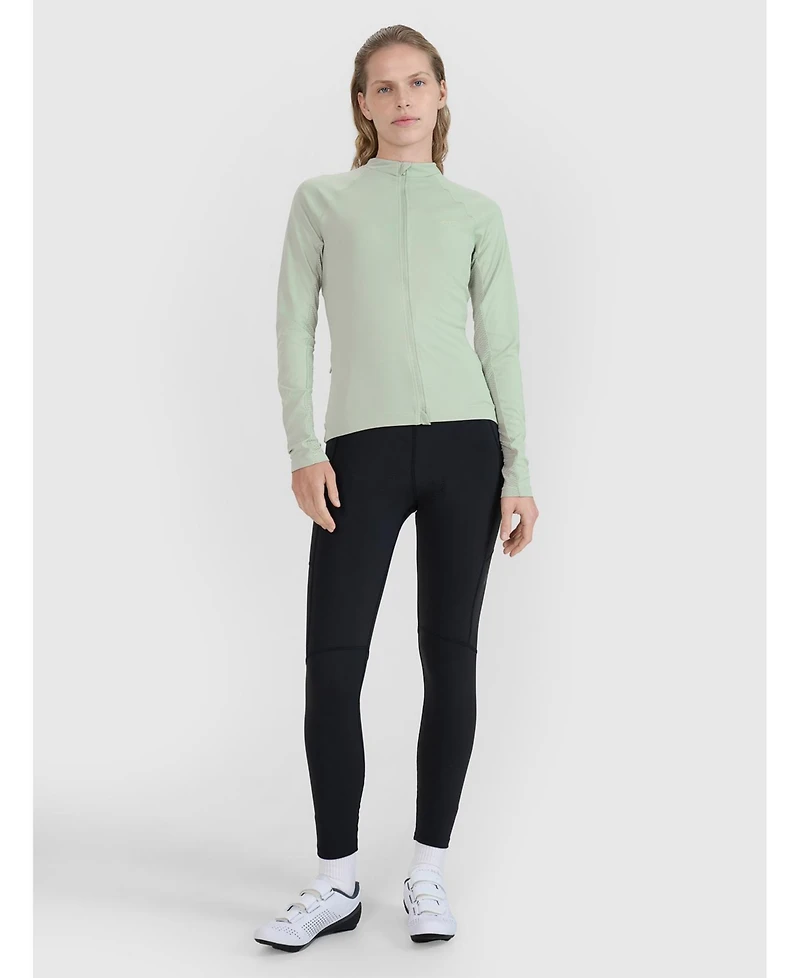 4F Women's Zip-Up Cycling Longsleeve