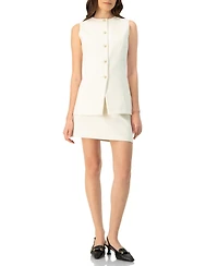 Ivonne Women's Tailored Vest with Front Buttons