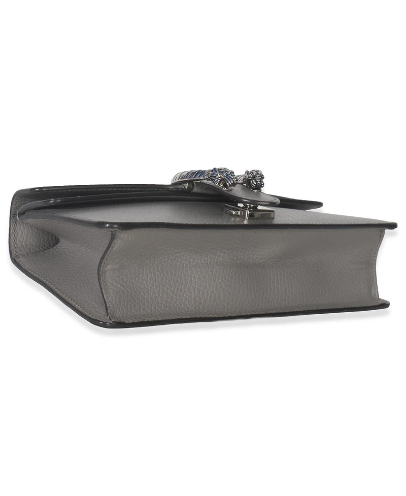 Pre-Owned Gucci Dusty Grey Pebbled Calfskin Small Dionysus Shoulder Bag