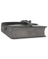 Pre-Owned Gucci Dusty Grey Pebbled Calfskin Small Dionysus Shoulder Bag