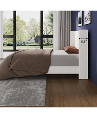 gaomon Soft Upholstered Platform Bed Frame with Wingback Headboard – Sturdy Wooden Slats, Noise-Free, No Box Spring Needed