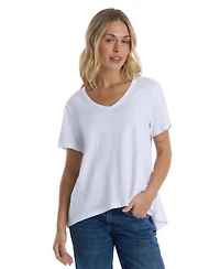 Wilt Women's Clothing Ruched Sleeve Tee