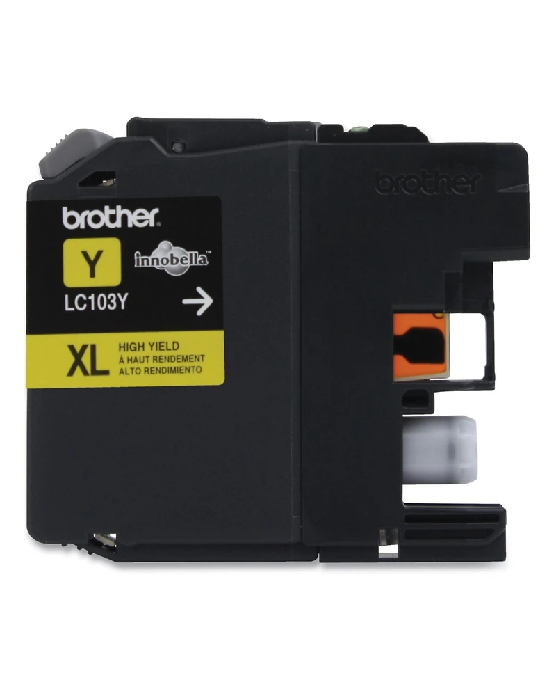 Brother High Yield Yellow Ink Cartridge, 600 Pages Yield