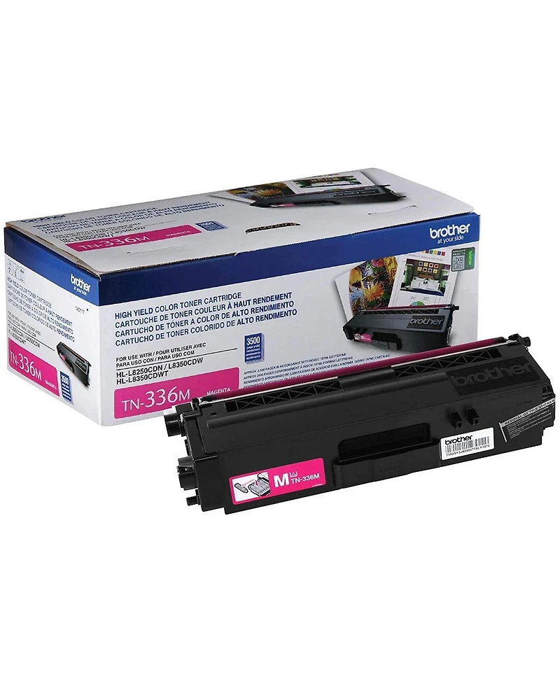 Brother TN336B High Yield Magenta Toner Cartridge, Yield Up to 3500 Pages
