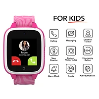 Xplora Kids' XGO3 Smart Watch, Calls, Messages, Sos, Gps Tracker, Camera, Step Counter, Sim Card