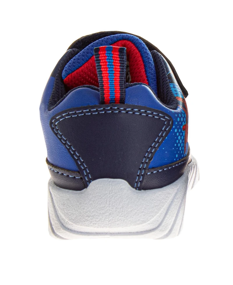 Spider-Man Big Boys Marvel Spiderman Sneakers Action Ready Superhero Design Play Durable Comfort Fit Easy On/Off