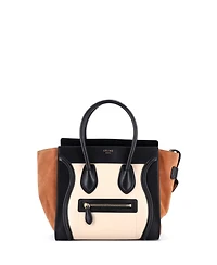 Pre-Owned Celine Micro Tricolor Luggage Bag Leather