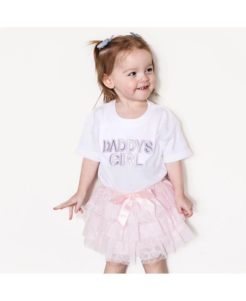 Sweet Wink Baby Girls Daddy's Patch Short Sleeve Romper