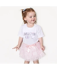 Sweet Wink Baby Girls Daddy's Patch Short Sleeve Romper