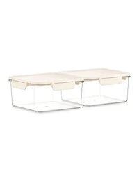 Sorbus Pack Airtight Food Storage Container – Clear Stackable Canister for Pantry, Rice, Pasta