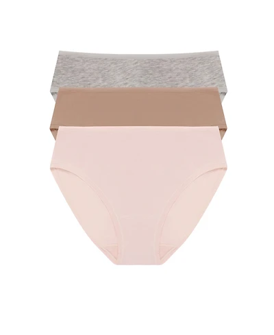 Natori Women's Bliss Bare Cotton Hipster 3 Pack