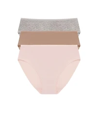 Natori Women's Bliss Bare Cotton Hipster 3 Pack