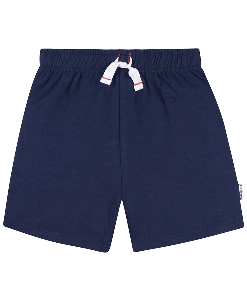 Gerber Baby Boys Collared Shirt and Short Set, 2-Piece