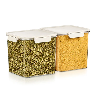 Sorbus Pack 2900ml/102.29oz Clear Stackable Airtight Food Storage Containers for Pantry, Rice, Pasta