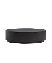 Boyel Living Modern Luxury Oval Coffee Table, Matte Mdf with Storage Drawer for Room Accent