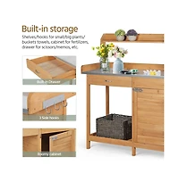 Yaheetech Outdoor Garden Potting Bench Table