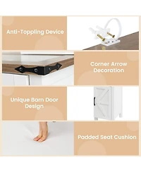 Sugift Makeup Vanity Desk with Mirror and Dimmable Led Lights