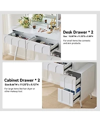 Rainsken Modern Makeup Vanity Desk