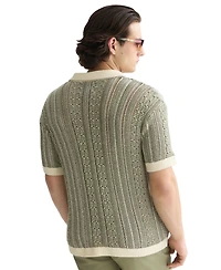 Scotch & Soda Men's Modern-Fit Short-Sleeve Knitted Polo T-Shirt