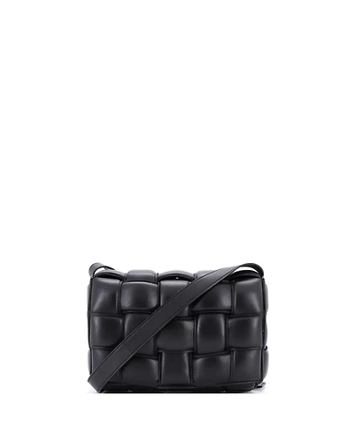 Pre-Owned Bottega Veneta Cassette Crossbody Bag Padded Maxi Intrecciato Leather