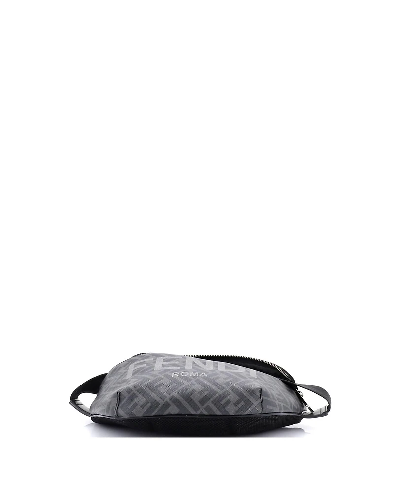 Pre-Owned Fendi Medium Ff 1974 Logo Waist Bag Zucca Coated Canvas