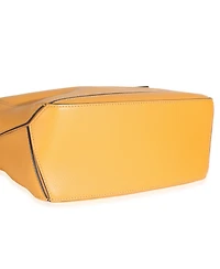 Pre-Owned Loewe Yellow Grained Calfskin Small Puzzle Bag
