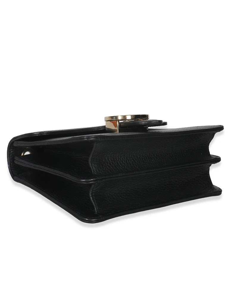 Pre-Owned Gucci Black Dollar Calfskin Interlocking G Small Bag
