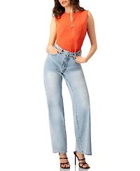 Ivonne Women's Sleeveless Short Top