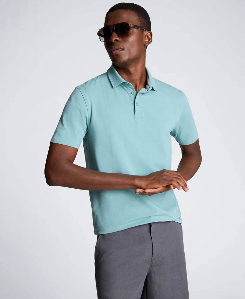 Kenneth Cole Men's Short-Sleeve Slim Fit Polo T-Shirt