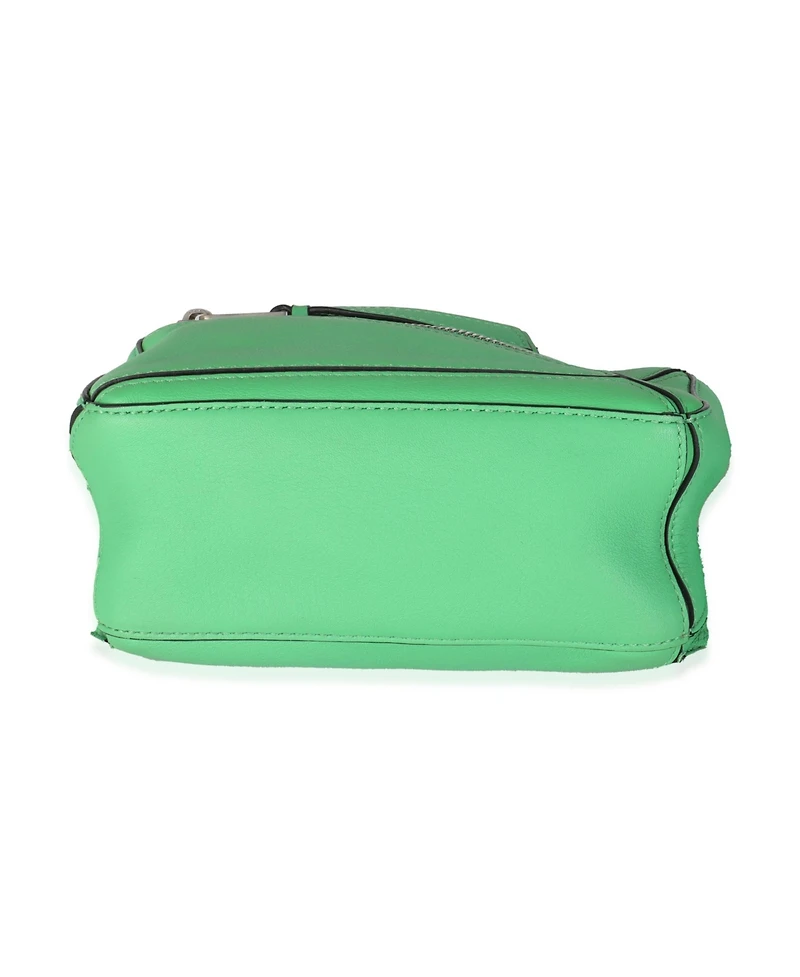 Pre-Owned Loewe Jungle Green Calfskin Mini Puzzle Belt Bag