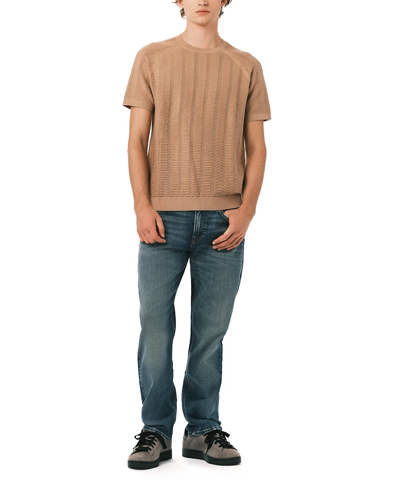Buffalo David Bitton Men's Wipped Short-Sleeve Sweater