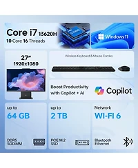 Lenovo IdeaCentre All-in-One Intel Core i7 16GB Ram Intel Uhd Graphics 1TB Ssd Storage Windows 11 Pro 100Hz