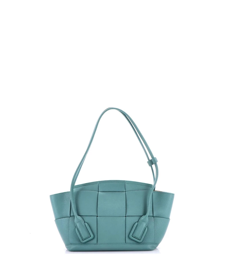 Pre-Owned Bottega Veneta Small Arco Bag Maxi Intrecciato Leather