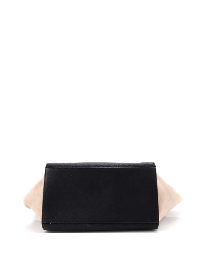 Pre-Owned Celine Small Trapeze Bag Leather with Patent