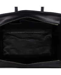 Pre-Owned Celine Mini Luggage Bag Canvas and Leather