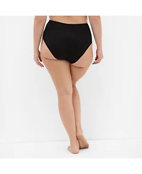 City Chic Women's Luxe Microfibre 3 Pack Hi Brief