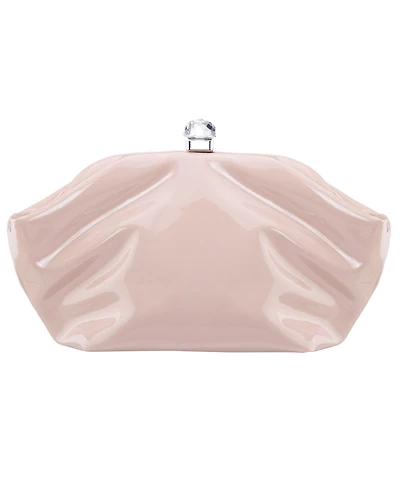 Nina Lyric Soft Metallic Small Clutch Handbag