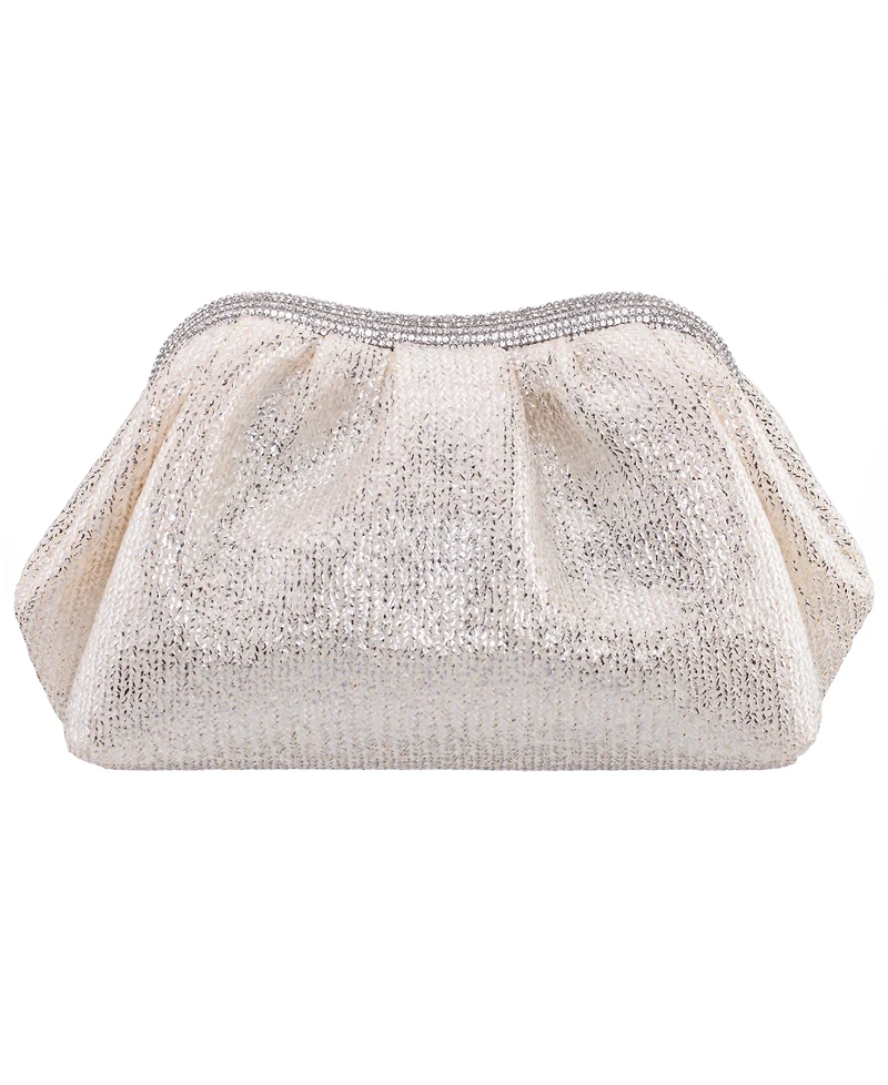 Nina Zayla Straw Small Clutch Handbag