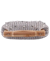Nina Solei Straw Small Clutch Handbag