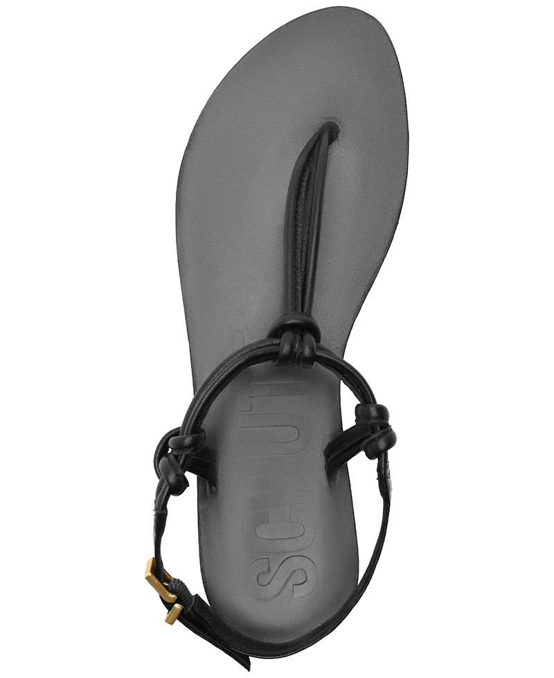 Schutz Women's Nina Round Toe Flat Sandals