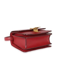 Pre-Owned Celine Red Smooth Calfskin Small Classic Box Bag