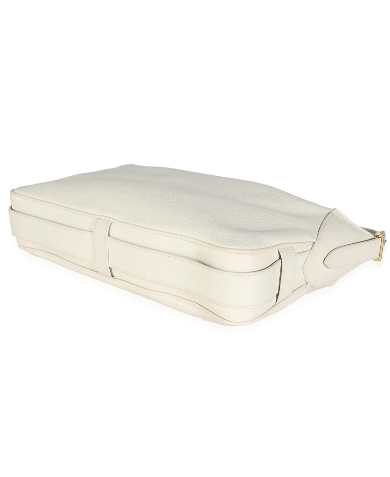 Pre-Owned Celine White Supple Calfskin Medium Romy