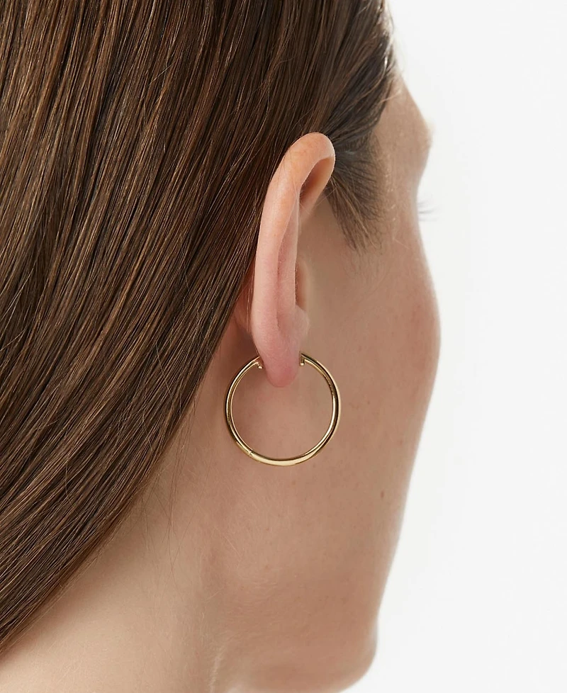 Ana Luisa 14k Gold-Plated Lo Medium Slim Endless Hoop Earrings