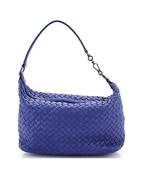 Pre-Owned Bottega Veneta Small Zip Hobo Intrecciato Nappa